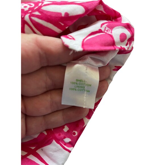 Lilly Pulitzer Dress Jubilee Coronado Pink Lobster Crochet Size 8 - Picture 6 of 12